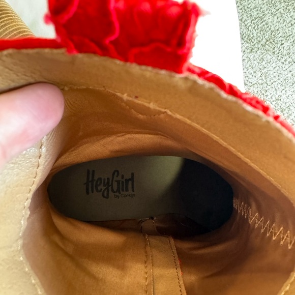 Hey girl by Corkeys red lace boots - Picture 4 of 7